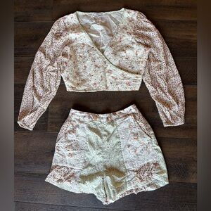 AE Floral 2-Piece Set Size Small